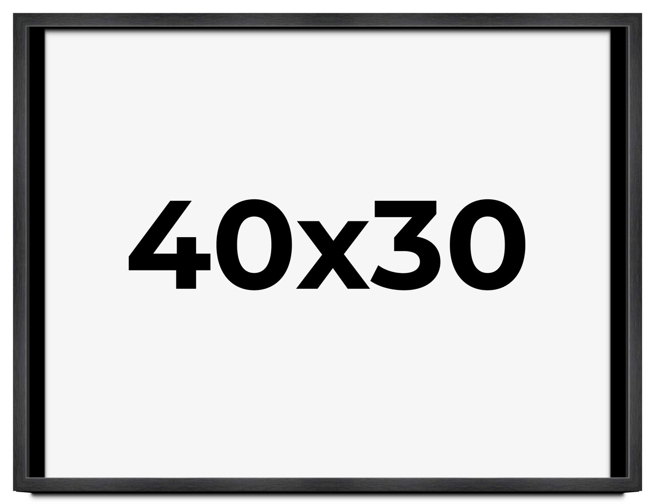 30x40 Minimalist Picture Frame with UV-Resistant Acrylic & Acid Free Backing, Available in 6 Finishes - Black, Brown, Silver, Grey, Natural, and White